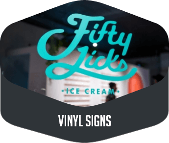 Vinyl Business Sign for Filty Licks