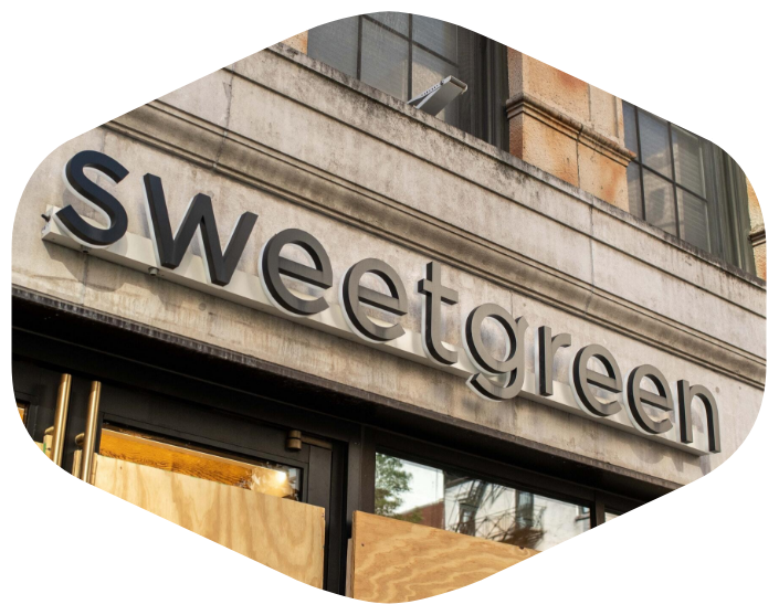 Outdoor Channel Letter Signs for Sweetgreen in Philadelphia, PA