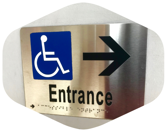 Custom ADA and braille Signs for Entrance in Philadelphia, PA