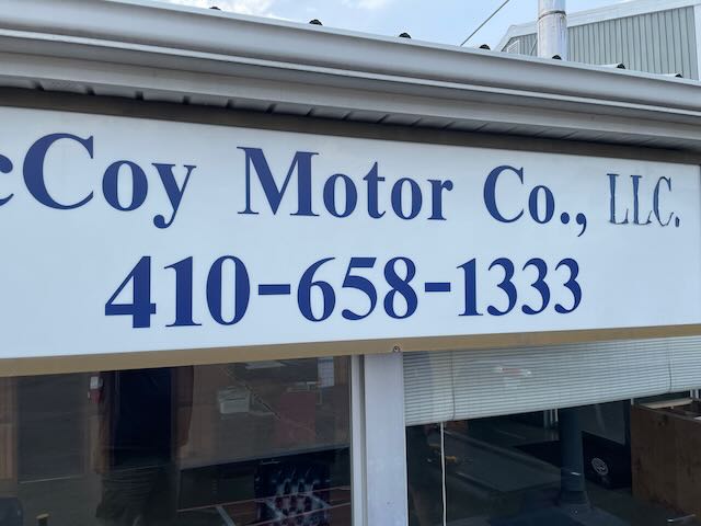 Cabinet Sign For Motor Company