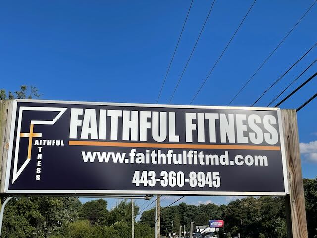 Post And Panel Sign For Fitness Center